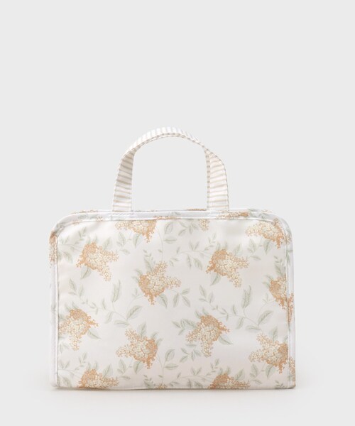 LAURA ASHLEY(ローラアシュレイ)の「【撥水加工プリント生地】ポートランド柄 スパバッグ(ハンドバッグ・レディース・イエロー系その他2/グリーン系1・00)」の5枚目の写真