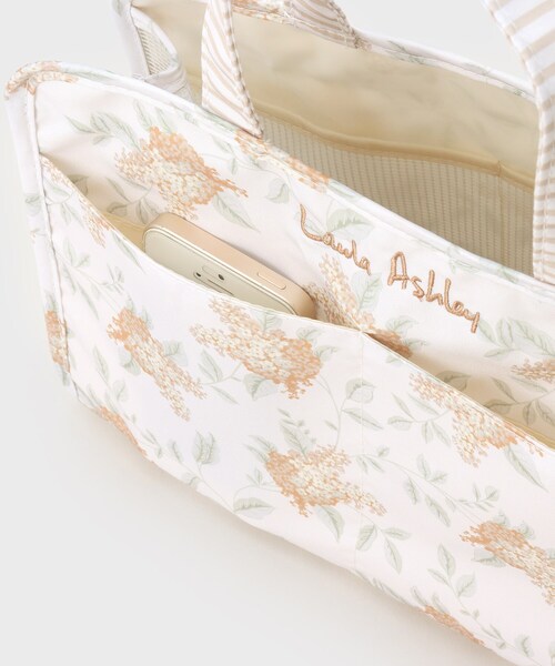 LAURA ASHLEY(ローラアシュレイ)の「【撥水加工プリント生地】ポートランド柄 スパバッグ(ハンドバッグ・レディース・イエロー系その他2/グリーン系1・00)」の10枚目の写真