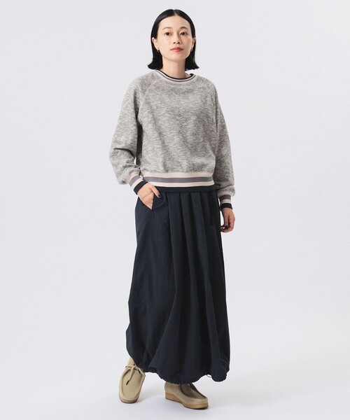 ビームスボーイHealthknit/ ラインリブクルーネック スウェット BEAMS BOY（ビームス ボーイ）【別注】Healthknit / ライン リブ