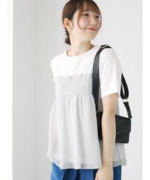 Te chichi TERRASSE | シフォンビスチェドッキングトップス(Tシャツ/カットソー)