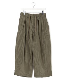【UNISEX】ポリエステルツイル ワイドパンツ