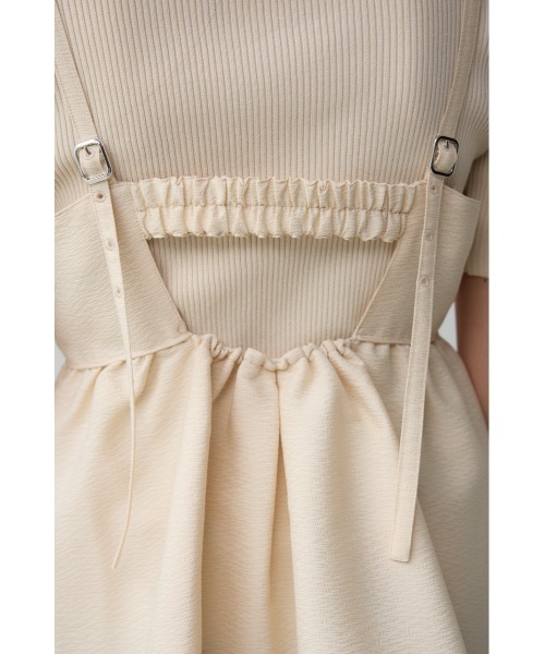 AZUL by moussy（アズールバイマウジー）の「ジャガードフレアキャミ（キャミソール・レディース・ブラック/アイボリー/グレー・FREE）」の10枚目の写真