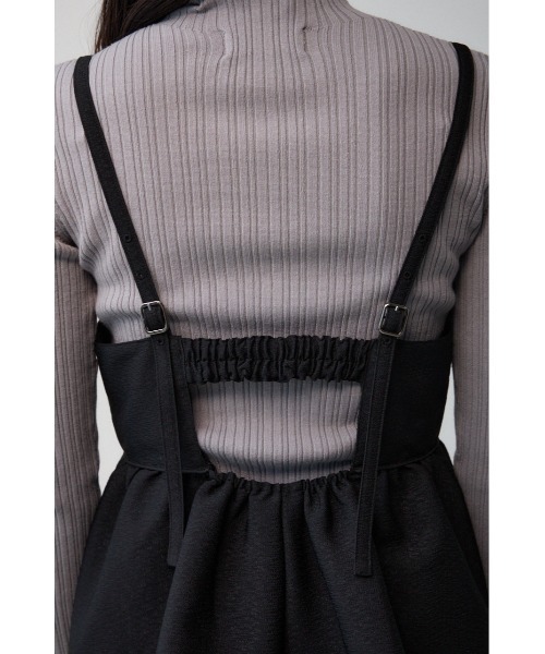 AZUL by moussy（アズールバイマウジー）の「ジャガードフレアキャミ（キャミソール・レディース・ブラック/アイボリー/グレー・FREE）」の20枚目の写真