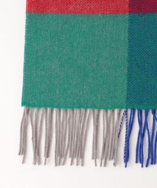 BEAUTY&YOUTH UNITED ARROWS（ビューティーアンドユースユナイテッドアローズ）の「ビッグ ブロック チェック マフラー（マフラー・メンズ・ブラック/レッド/イエロー/コバルトブルー/その他1・FREE）」の8枚目の写真