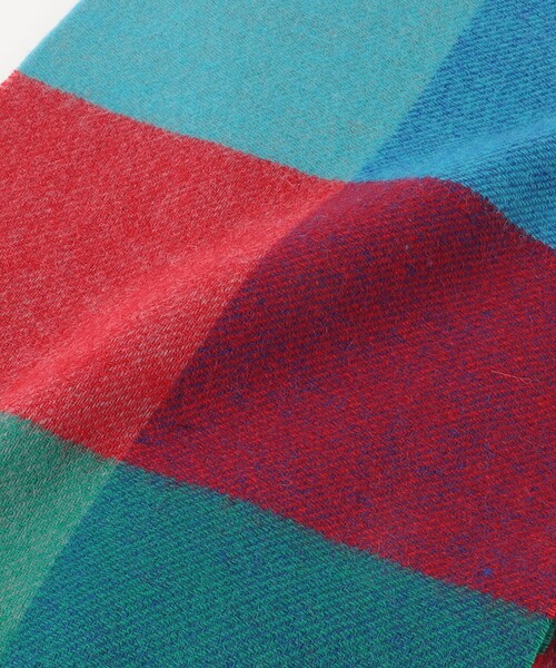 BEAUTY&YOUTH UNITED ARROWS（ビューティーアンドユースユナイテッドアローズ）の「ビッグ ブロック チェック マフラー（マフラー・メンズ・ブラック/レッド/イエロー/コバルトブルー/その他1・FREE）」の10枚目の写真