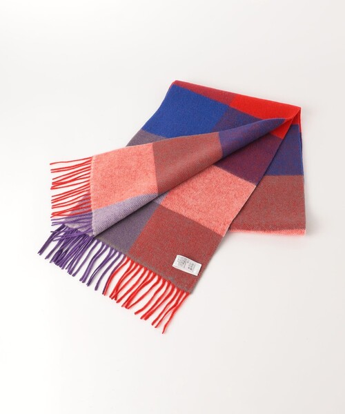 BEAUTY&YOUTH UNITED ARROWS（ビューティーアンドユースユナイテッドアローズ）の「ビッグ ブロック チェック マフラー（マフラー・メンズ・ブラック/レッド/イエロー/コバルトブルー/その他1・FREE）」の14枚目の写真