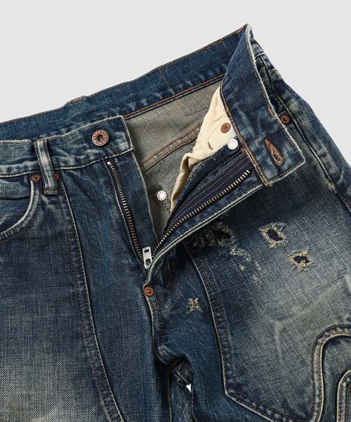 SUGARHILL(シュガーヒル)の「ADED MODERN WESTERN FLARED TROUSERS(デニムパンツ・メンズ・インディゴブルー・32)」の3枚目の写真