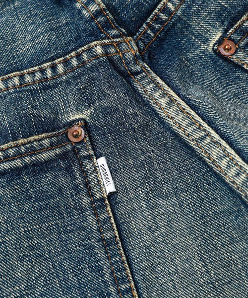 SUGARHILL(シュガーヒル)の「ADED MODERN WESTERN FLARED TROUSERS(デニムパンツ・メンズ・インディゴブルー・32)」の8枚目の写真