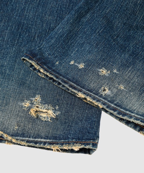 SUGARHILL(シュガーヒル)の「ADED MODERN WESTERN FLARED TROUSERS(デニムパンツ・メンズ・インディゴブルー・32)」の9枚目の写真