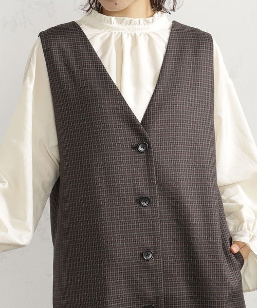 FOUND GOOD（ファウンドグッド）の「3WAYウールライクJSK（ワンピース・レディース・ブラック/ブラウン系/レッド系・M/L/S）」の9枚目の写真