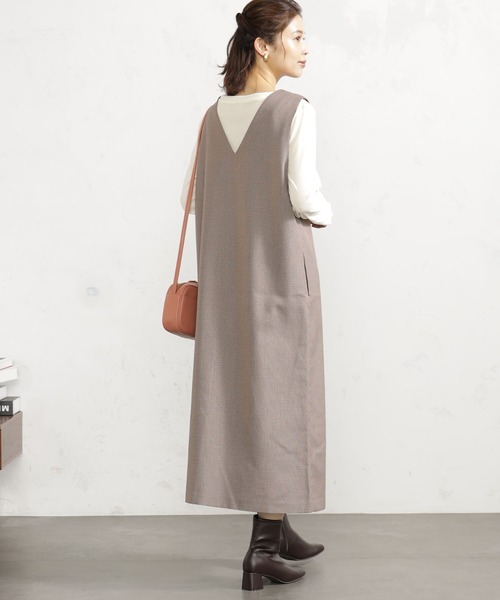 FOUND GOOD（ファウンドグッド）の「3WAYウールライクJSK（ワンピース・レディース・ブラック/ブラウン系/レッド系・M/L/S）」の12枚目の写真