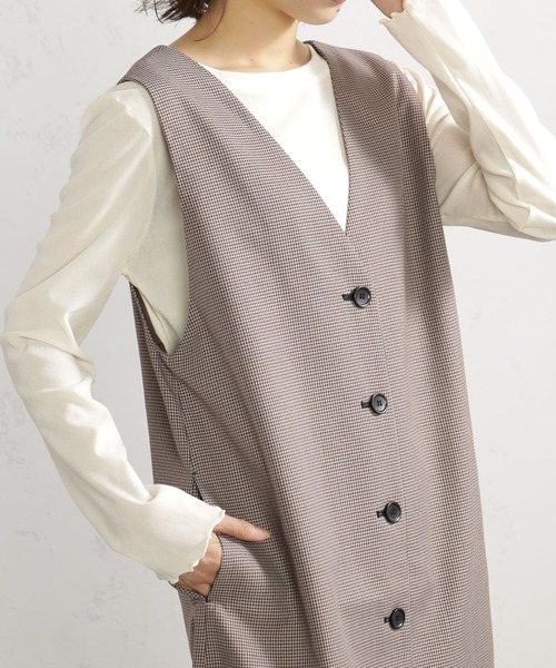 FOUND GOOD（ファウンドグッド）の「3WAYウールライクJSK（ワンピース・レディース・ブラック/ブラウン系/レッド系・M/L/S）」の13枚目の写真