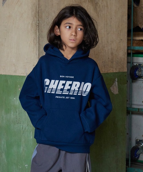 PAIRMANON STREET（ペアマノンストリート）の「【PAIRMANON STREET】裏起毛 プリント フーディー 長袖 スウェット パーカー（パーカー・キッズ・ネイビー/ベージュ/ブラック系その他/ブラック系その他2/グレー系その他/グレー系その他2/オレンジ/グリーン・100/140/120/90/150/160/130/110）」の7枚目の写真