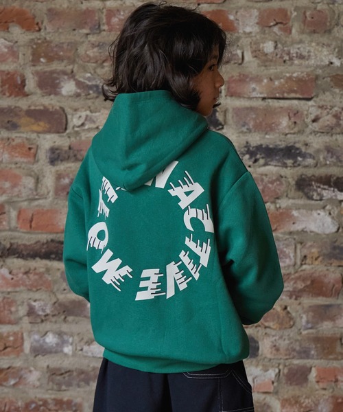 PAIRMANON STREET（ペアマノンストリート）の「【PAIRMANON STREET】裏起毛 プリント フーディー 長袖 スウェット パーカー（パーカー・キッズ・ネイビー/ベージュ/ブラック系その他/ブラック系その他2/グレー系その他/グレー系その他2/オレンジ/グリーン・100/140/120/90/150/160/130/110）」の6枚目の写真