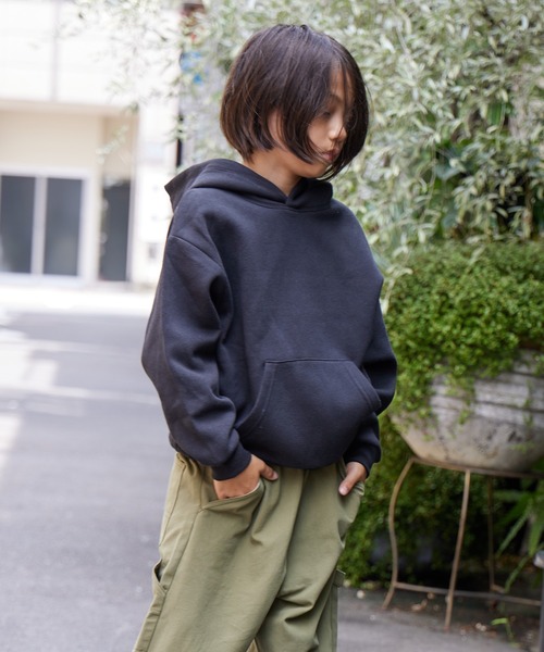 PAIRMANON STREET（ペアマノンストリート）の「【PAIRMANON STREET】裏起毛 プリント フーディー 長袖 スウェット パーカー（パーカー・キッズ・ネイビー/ベージュ/ブラック系その他/ブラック系その他2/グレー系その他/グレー系その他2/オレンジ/グリーン・100/140/120/90/150/160/130/110）」の16枚目の写真