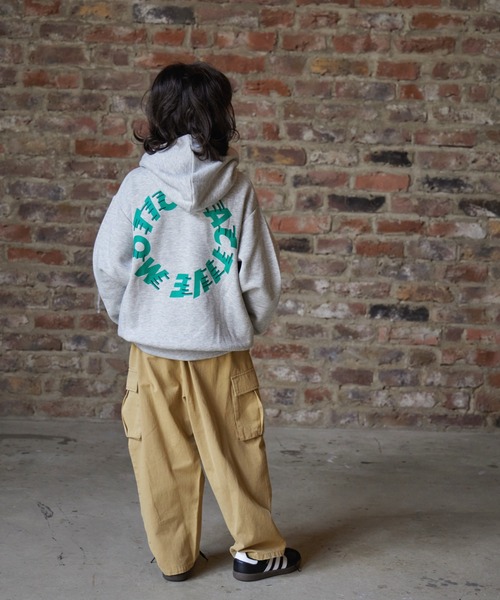 PAIRMANON STREET（ペアマノンストリート）の「【PAIRMANON STREET】裏起毛 プリント フーディー 長袖 スウェット パーカー（パーカー・キッズ・ネイビー/ベージュ/ブラック系その他/ブラック系その他2/グレー系その他/グレー系その他2/オレンジ/グリーン・100/140/120/90/150/160/130/110）」の12枚目の写真