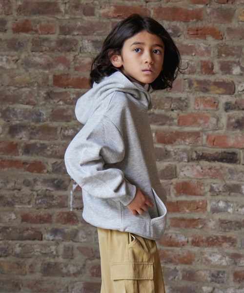 PAIRMANON STREET（ペアマノンストリート）の「【PAIRMANON STREET】裏起毛 プリント フーディー 長袖 スウェット パーカー（パーカー・キッズ・ネイビー/ベージュ/ブラック系その他/ブラック系その他2/グレー系その他/グレー系その他2/オレンジ/グリーン・100/140/120/90/150/160/130/110）」の13枚目の写真