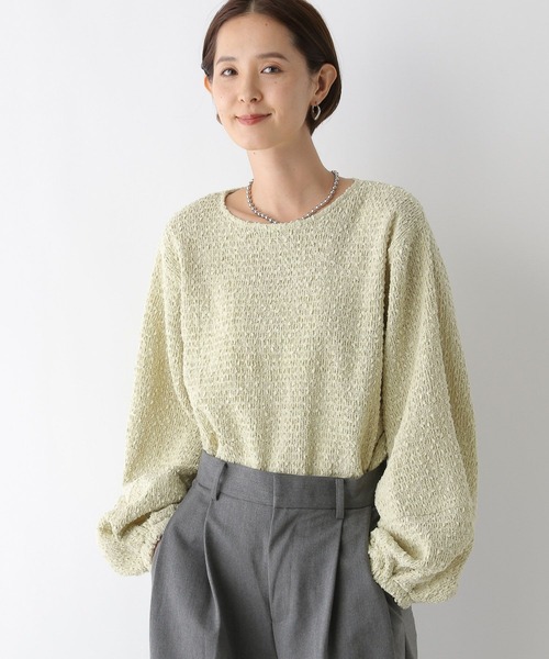 購入不可です。 セール】ジャガードボリュームプルオーバー 134417（Tシャツ