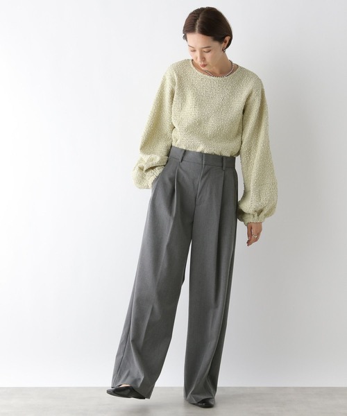 LEPSIM(レプシィム)の「ジャガードボリュームプルオーバー 134417(Tシャツ/カットソー・レディース・ブラック/ライトグリーン/アイボリー・FREE)」の15枚目の写真