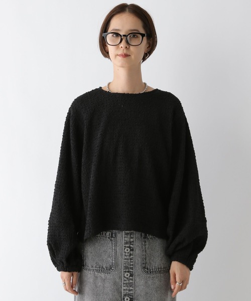 LEPSIM(レプシィム)の「ジャガードボリュームプルオーバー 134417(Tシャツ/カットソー・レディース・ブラック/ライトグリーン/アイボリー・FREE)」の16枚目の写真