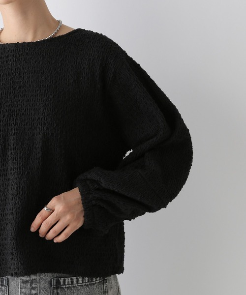 LEPSIM(レプシィム)の「ジャガードボリュームプルオーバー 134417(Tシャツ/カットソー・レディース・ブラック/ライトグリーン/アイボリー・FREE)」の20枚目の写真