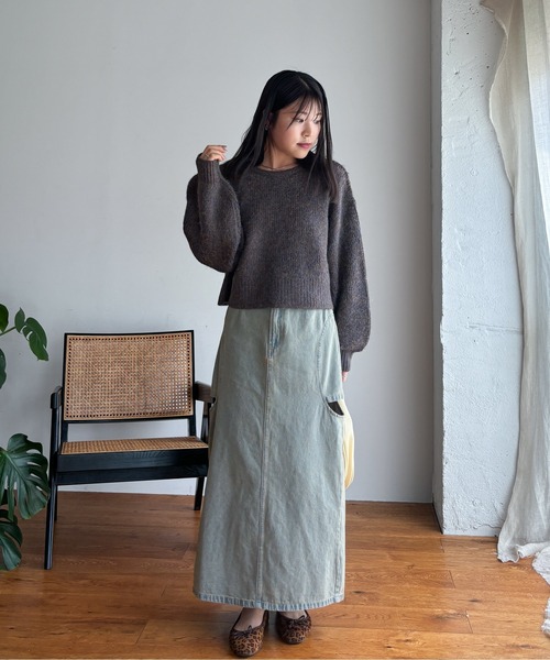 EPIMI E'PIMMY（エピミエピミー）の「サイドオープンデニムスカート（デニムスカート・レディース・ブラック/ブルー・MEDIUM）」の20枚目の写真