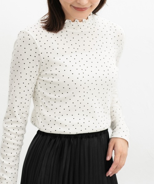 総柄ハイネックTシャツ（Tシャツ/カットソー）｜Honeys（ハニーズ）の