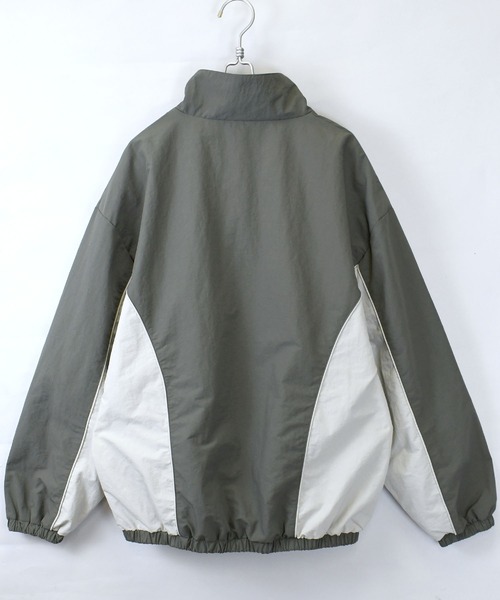 Starting Over(スターティングオーバー)の「side switch nylon jacket/サイド切り替えナイロン ジャケット(ナイロンジャケット・メンズ・グレー/ブラック/カーキ・M/L/XL)」の6枚目の写真