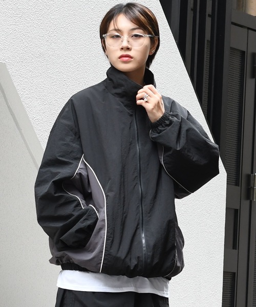 セール】side switch nylon jacket/サイド切り替えナイロン
