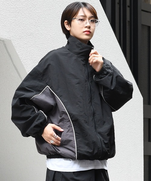 セール】side switch nylon jacket/サイド切り替えナイロン