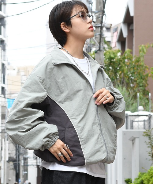 side switch nylon jacket/サイド切り替えナイロン ジャケット