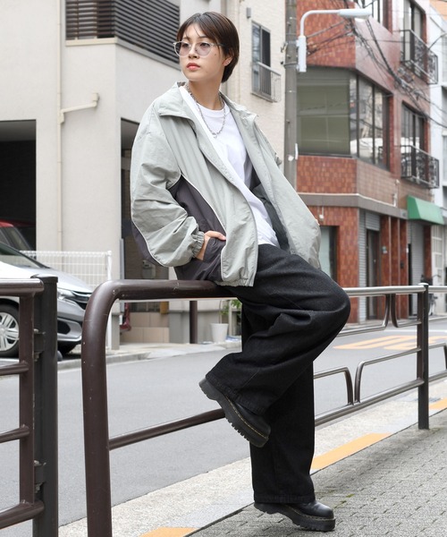 side switch nylon jacket/サイド切り替えナイロン ジャケット