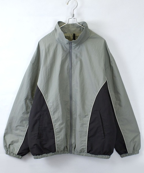セール】side switch nylon jacket/サイド切り替えナイロン