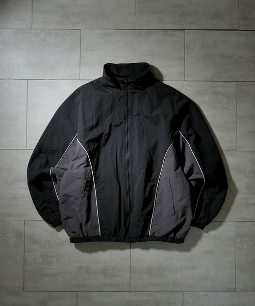 セール】side switch nylon jacket/サイド切り替えナイロン