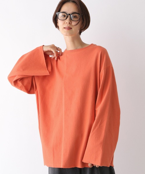 LEPSIM（レプシィム）の「アシメ切り替えプルオーバー　134438（Tシャツ/カットソー・レディース・オレンジ/オフホワイト/チャコールグレー・FREE）」の15枚目の写真