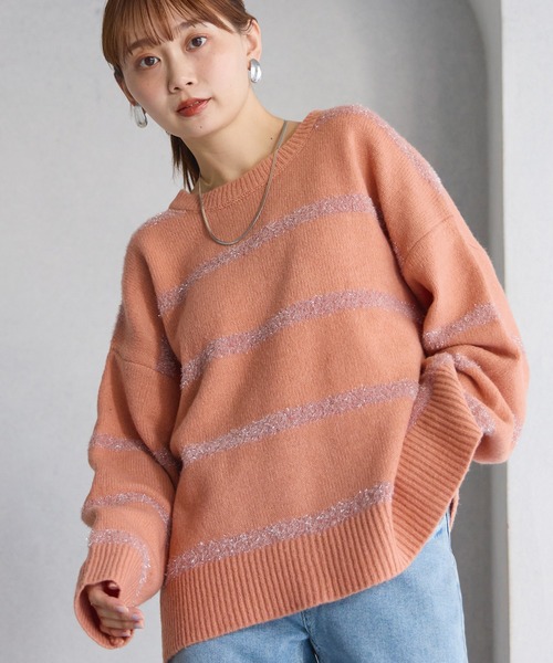 セール】ラメボーダープルオーバー（ニット/セーター）｜LAVEANGE