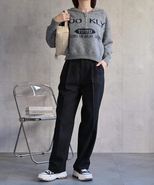 sakishimatokyo(サキシマトーキョー)の「ハーフジップセーラーカラーニットトップス/TOPS(ニット/セーター・レディース・ネイビー/グレー/アイボリー・FREE)」の11枚目の写真