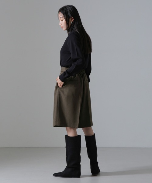 NANO universe(ナノユニバース)の「センタープレスタックショートパンツ(セットアップ可)(その他パンツ・レディース・ライトベージュ/ブラック/ブラウン・FREE)」の16枚目の写真