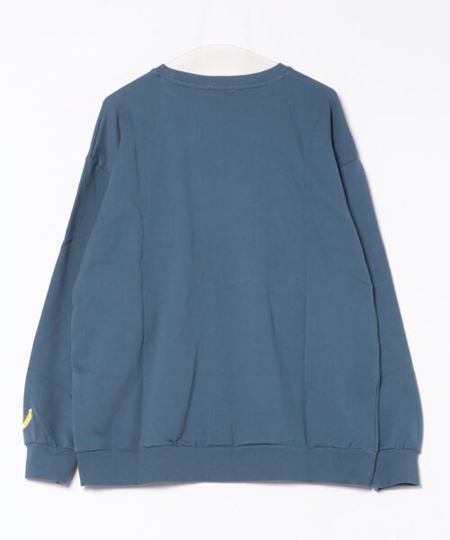 MINIONS（ミニオンズ）の「親子お揃い ミニオン レンチキュラー トレーナー 9787A（スウェット・レディース・ライトインディゴブルー・L/M/S）」の2枚目の写真