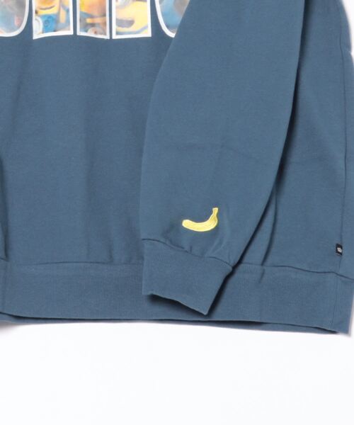 MINIONS（ミニオンズ）の「親子お揃い ミニオン レンチキュラー トレーナー 9787A（スウェット・レディース・ライトインディゴブルー・L/M/S）」の3枚目の写真