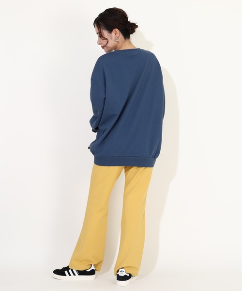 MINIONS（ミニオンズ）の「親子お揃い ミニオン レンチキュラー トレーナー 9787A（スウェット・レディース・ライトインディゴブルー・L/M/S）」の10枚目の写真