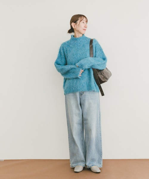 セール】ミックスシャギーハイネックニット（ニット/セーター）｜ITEMS