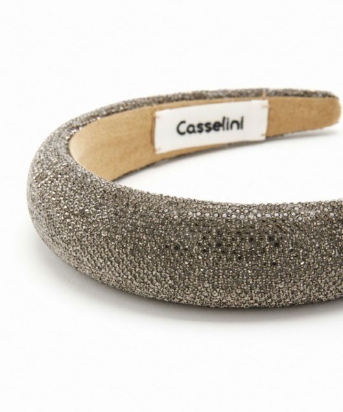 Casselini(キャセリーニ)の「CASSELINI/キャセリーニ/グリッターカチューシャ(カチューシャ・レディース・その他24/ブラック・F)」の6枚目の写真