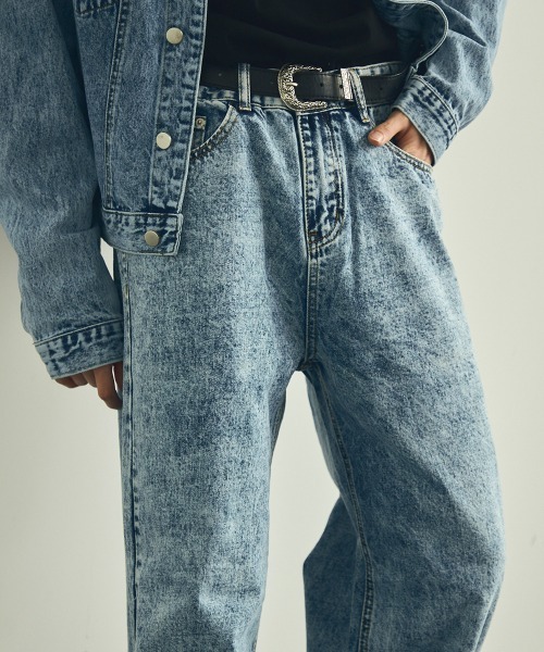 Doublet 24SS ケミカル アシッドウォッシュ ワイドデニムパンツ doublet - ダブレット doublet 24SS 【 ACID WASH DENIM PANTS