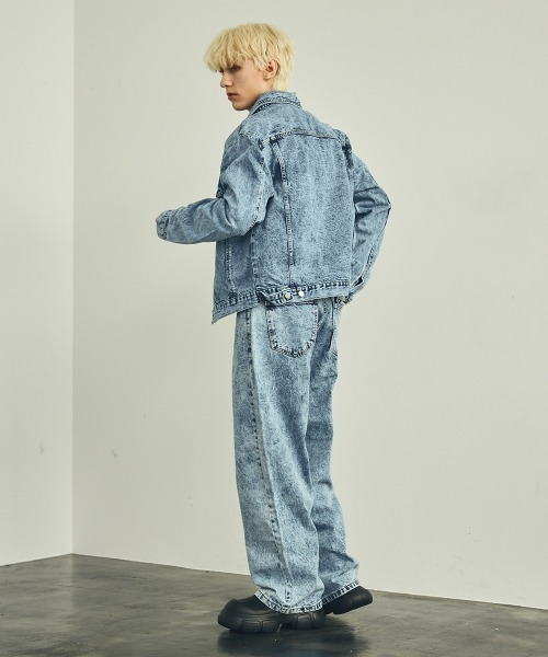 Doublet 24SS ケミカル アシッドウォッシュ ワイドデニムパンツ doublet - ダブレット doublet 24SS 【 ACID WASH DENIM PANTS