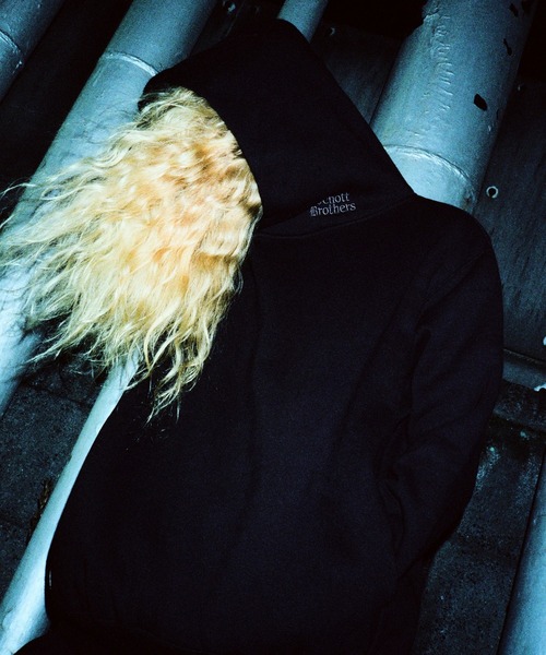 schott（ショット）の「Schott/ショット/B.S.HOODED SWEAT/ブラックシープ スウェット パーカー（パーカー・メンズ・ブラック系/ブラック・M/L/XL）」の2枚目の写真
