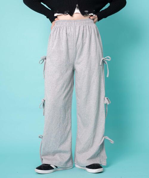 WOND（ウォンド）の「サイドリボンスウェットパンツ（スウェットパンツ・レディース・ブラック/グレー・FREE）」の19枚目の写真