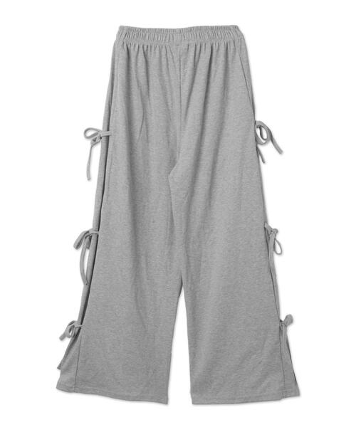 WOND（ウォンド）の「サイドリボンスウェットパンツ（スウェットパンツ・レディース・ブラック/グレー・FREE）」の15枚目の写真