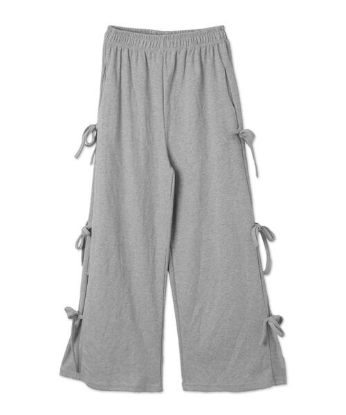 WOND（ウォンド）の「サイドリボンスウェットパンツ（スウェットパンツ・レディース・ブラック/グレー・FREE）」の11枚目の写真