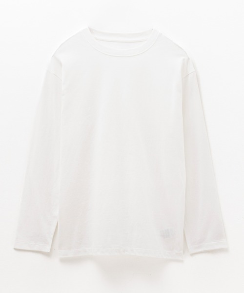 NAVY(ネイビー)の「nAvy ベーシック長袖Tシャツ ロンT 綿100%(Tシャツ/カットソー・レディース・オフホワイト/杢グレー/チャコールグレー/ブラック・M/L)」の18枚目の写真